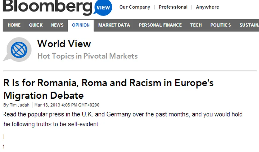 Un jurnalist străin acuză britanicii de rasism: R vine de la România şi rasism