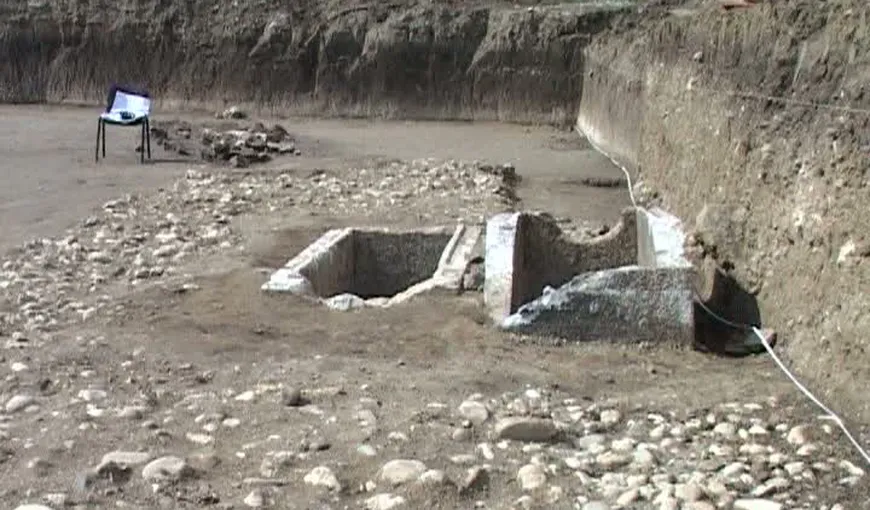 Descoperire arheologică la Alba Iulia: Un cimitir roman, găsit într-un şantier VIDEO