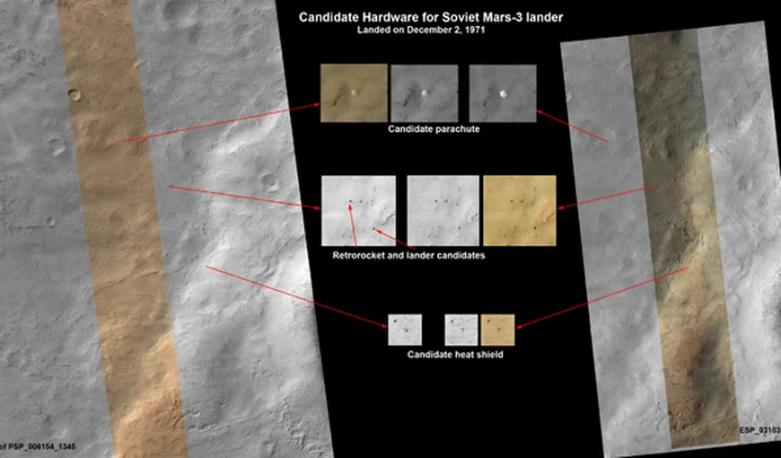NASA a descoperit una din sondele pierdute de ruşi pe Marte, în 1971 FOTO