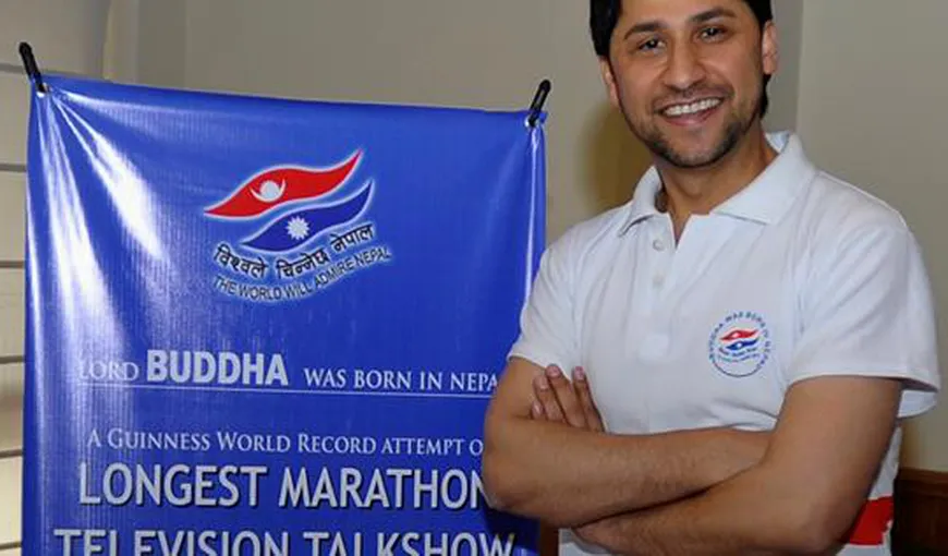 Un moderator nepalez a stabilit un nou record mondial: 62 de ore de show televizat