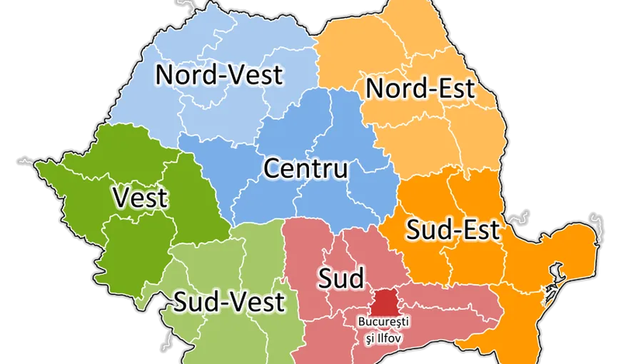 PC vrea şapte regiuni mari plus Ilfov-Bucureşti