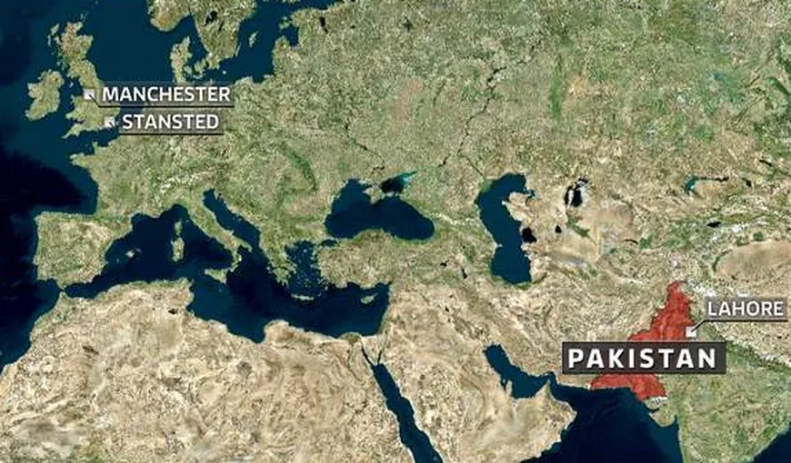 INCIDENT pe cerul Londrei: O aeronavă pakistaneză, escortată de avioane militare