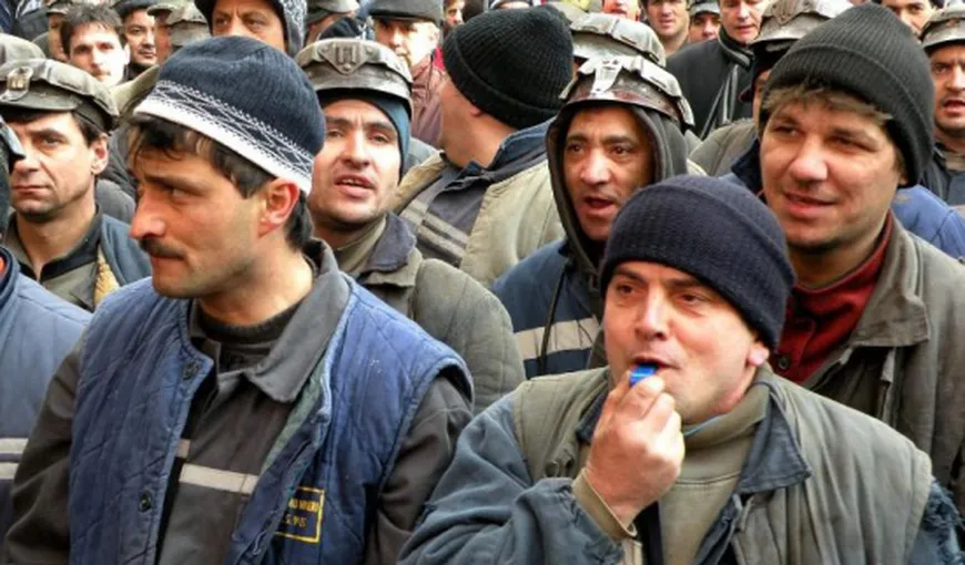 Proteste ale minerilor, la Târgu Jiu. Vezi ce revendicări au