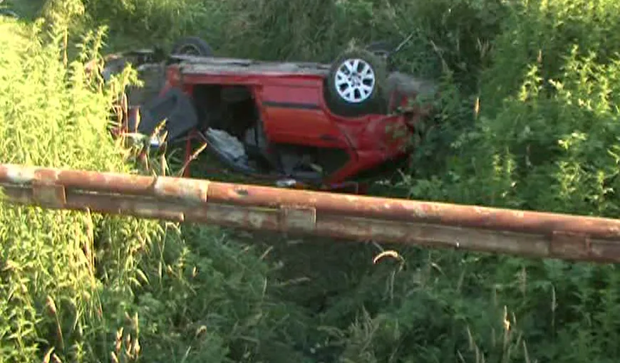 Un şofer inconştient şi-a omorât soţia într-un accident rutier, în Arad VIDEO