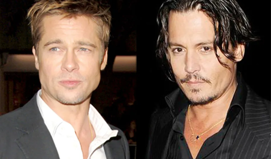 Johnny Depp şi Brad Pitt implicaţi într-o dispută. Află pentru ce se luptă cei doi