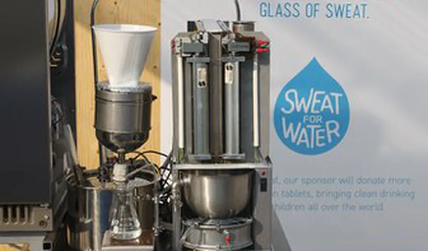 O maşinărie transformă transpiraţia în apă potabilă