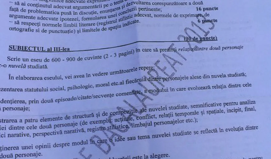 Profesorul de religie de la Bolintineanu a adus o profesoară de română pentru rezolvarea subiectelor