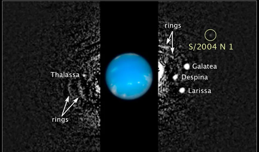 Un nou satelit a fost descoperit în jurul planetei Neptun FOTO