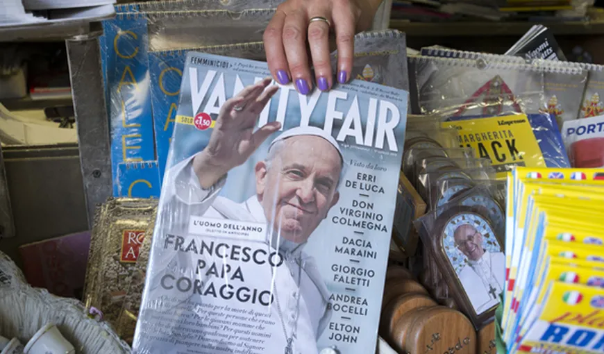 Papa Francisc, desemnat „Omul anului” de ediţia italiană a revistei Vanity Fair