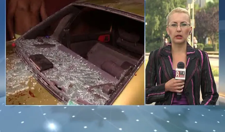 Şase persoane au ajuns la spital după un accident provocat de poliţişti pe Autostrada Transilvania