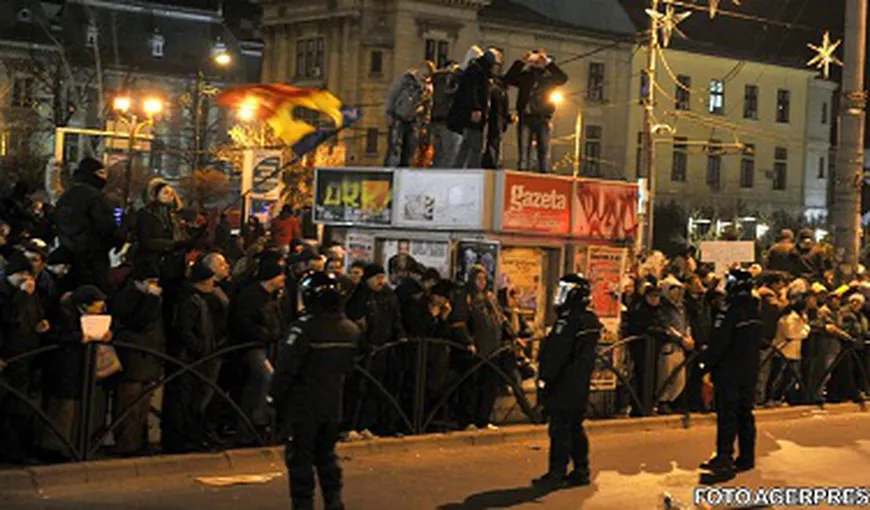 Sute de persoane au protestat în Târgu Mureş împotriva regionalizării României