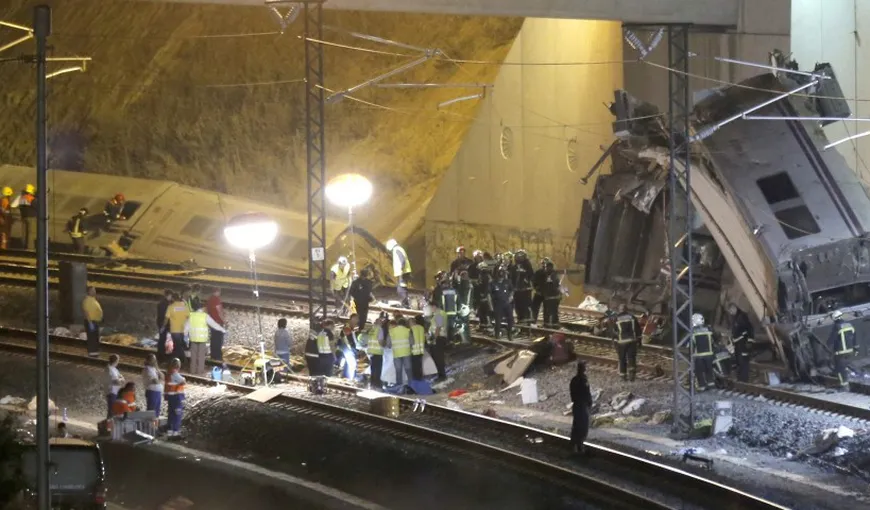 Accident de tren în Spania: Experţii caută cutia neagră pentru pentru a stabili cauza tragediei