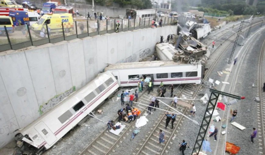 Trenul care a deraiat în Spania rula cu o viteză URIAŞĂ