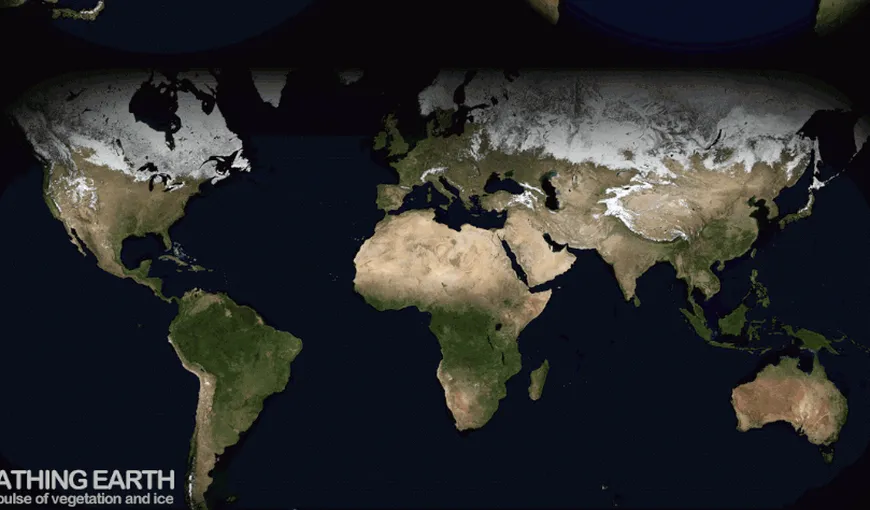 Imagini inedite ale Pământului: Cum „respiră” planeta noastră VIDEO