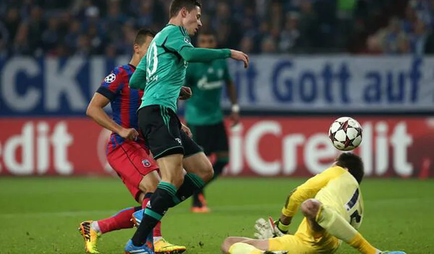 Start dezastruos al Stelei, în Liga Campionilor. Roş-albaştrii au pierdut cu 3-0 la Schalke