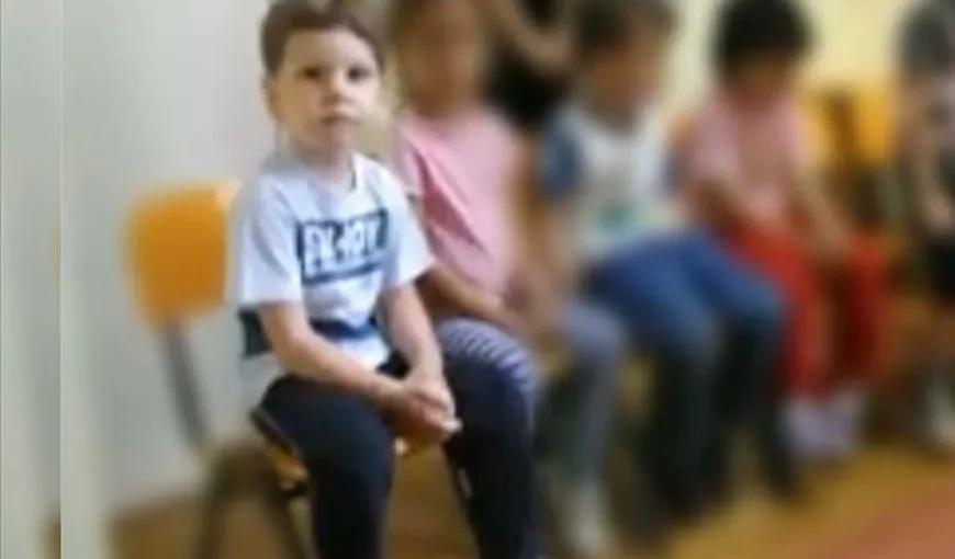 Noi imagini cu Ionuţ, copilul ucis de câini. Micuţul a fost filmat de părinţii săi, la grădiniţă VIDEO