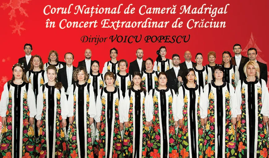 Corul MADRIGAL – concert extraordinar de Crăciun, pe 15 decembrie la Ateneul Român