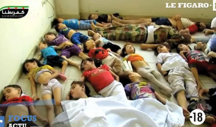 Imagini CUTREMURĂTOARE din SIRIA, declasificate. Copii, femei şi bătrâni, în AGONIE din cauza armelor chimice