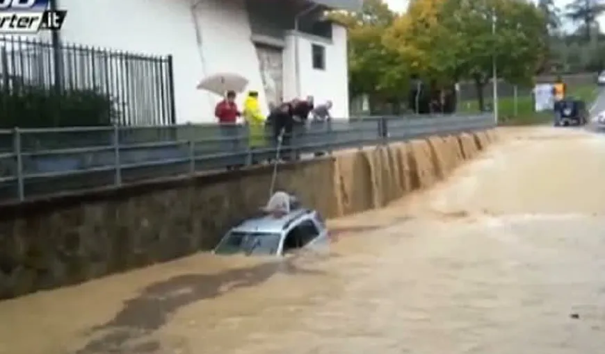 Italia, afectată de inundaţii masive: Străzile s-au transformat în adevărate FLUVII