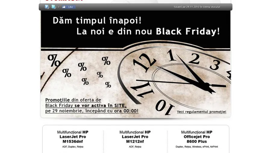 BLACK FRIDAY 29 noiembrie. EVOMAG reduce din nou preţurile în VINEREA NEAGRĂ