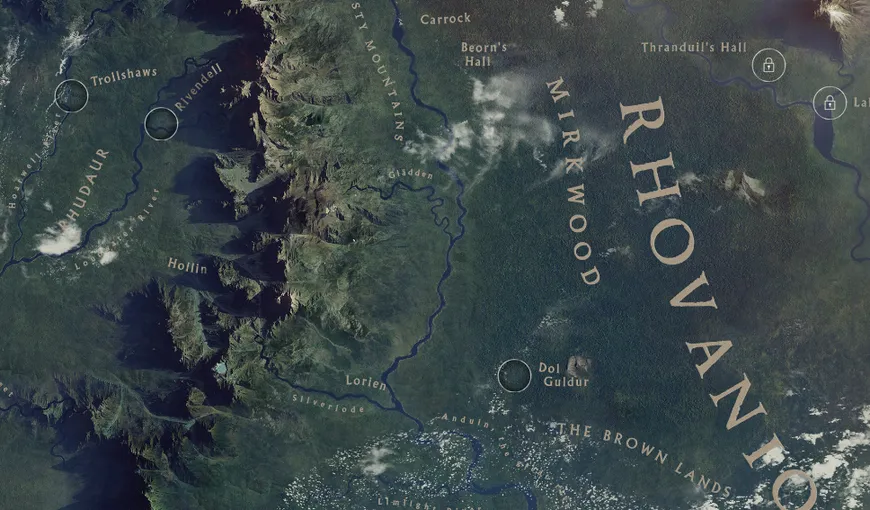 Google şi creatorii filmului „Hobbitul: Dezolarea lui Smaug” au lansat o hartă a Pământului de Mijloc
