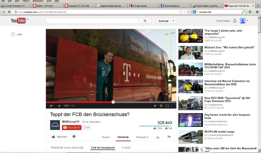 Show senzaţional cu Ribery şi portarul lui Bayern Munchen, într-un autobuz aflat în mişcare VIDEO