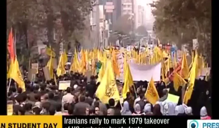 Proteste violente anti-americane în capitala Iranului