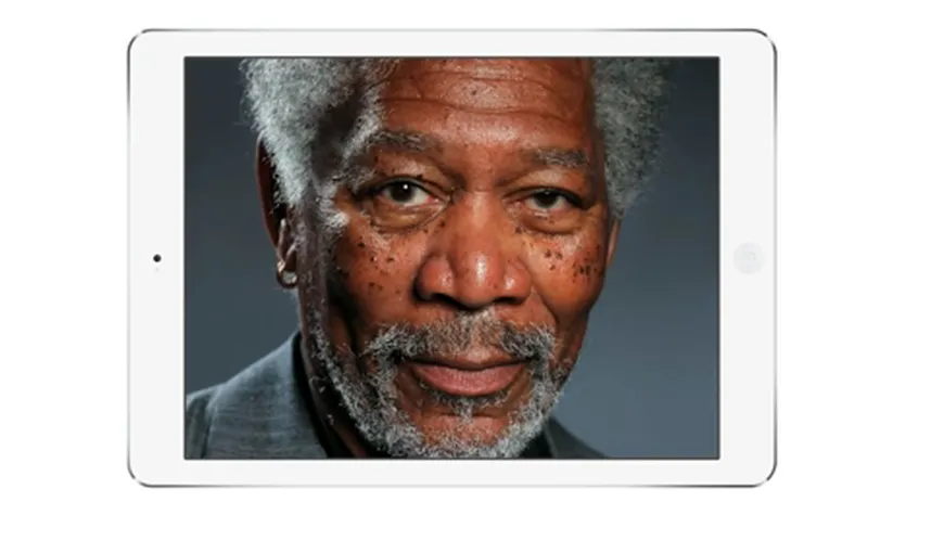 Portretul incredibil al lui Morgan Freeman, desenat cu degetul pe iPad VIDEO