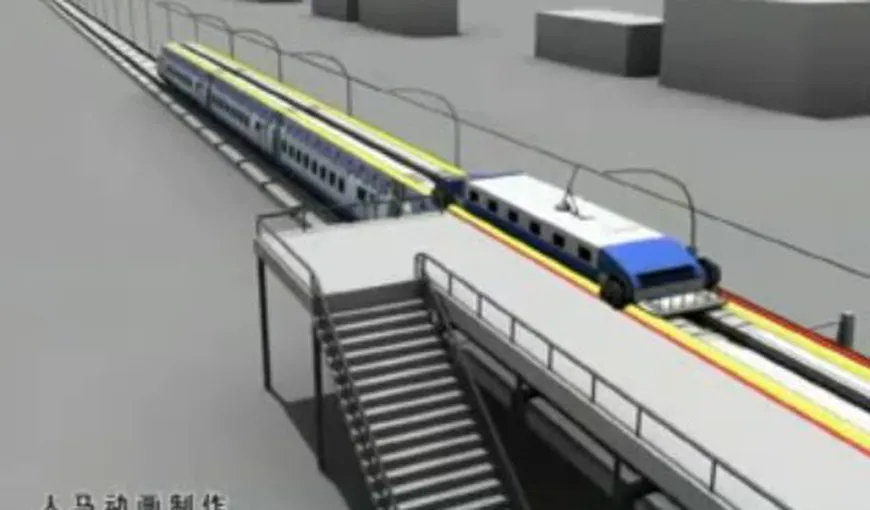 Proiect inedit: Cum va arăta trenul care nu se opreşte niciodată FOTO&VIDEO