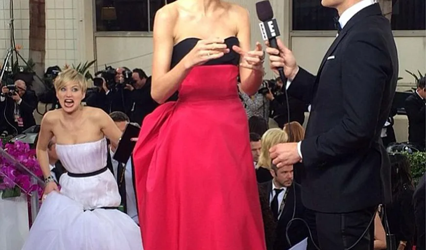 Jennifer Lawrence i-a stricat interviul lui Taylor Swift: Am vrut să o împing pe scări VIDEO