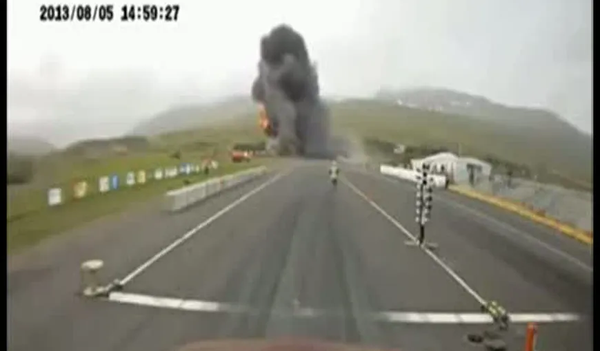 Accident şocant: Un avion ambulanţă s-a prăbuşit pe o pistă din Islanda VIDEO