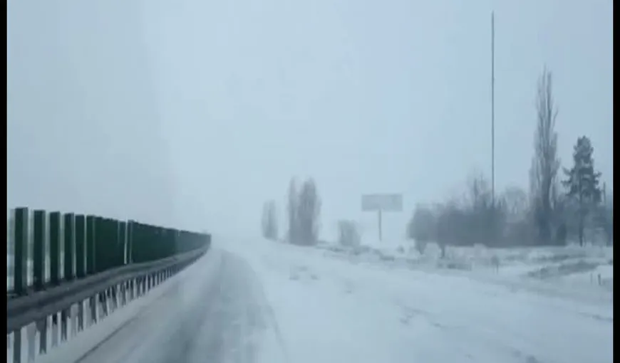 Circulaţie în condiţii de iarnă pe drumurile din judeţul Tulcea