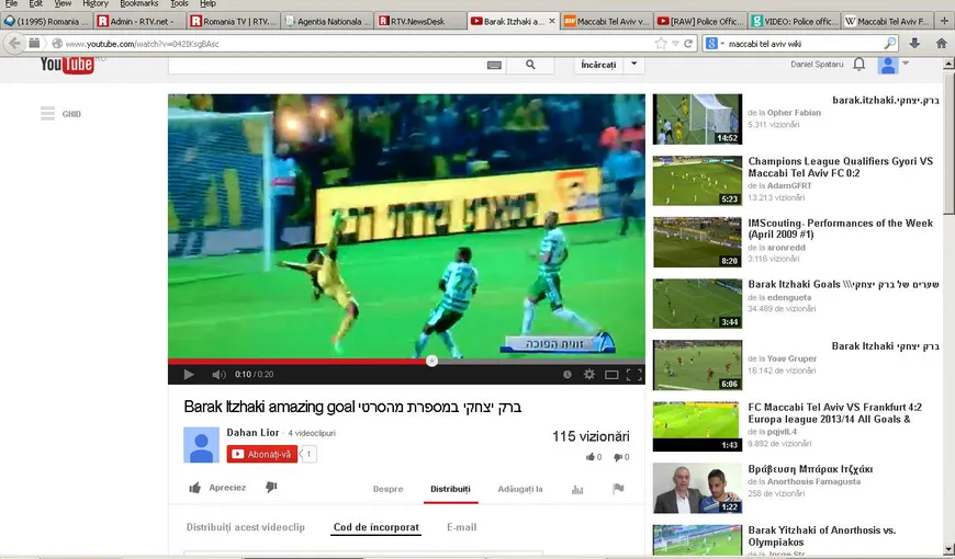 Israelianul zburător. Un gol acrobatic, cum nu s-a mai văzut sezonul acesta VIDEO