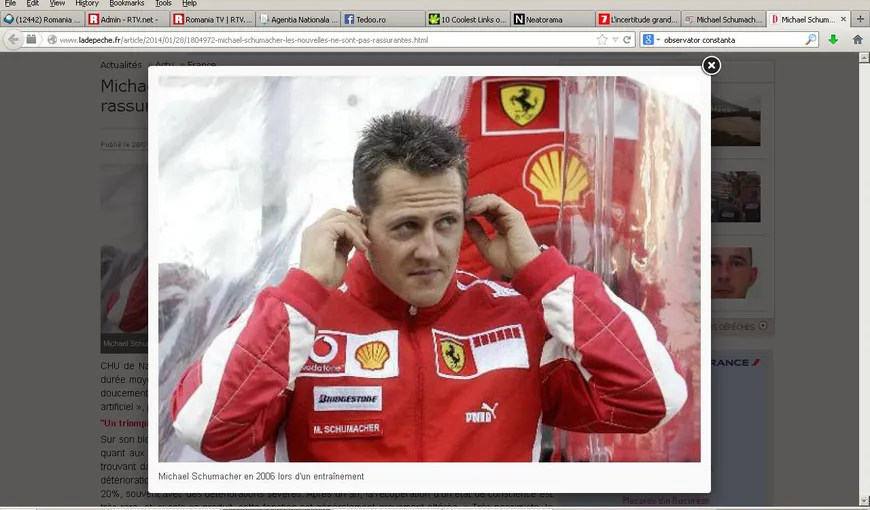 Veşti de ultimă oră despre Michael Schumacher: Informaţii optimiste despre starea pilotului
