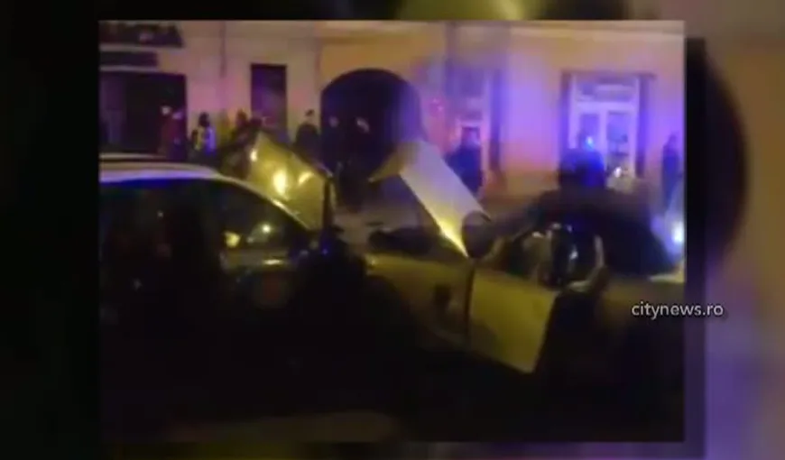 Urmărire ca-n filme în Cluj. O şoferiţă beată a lovit două maşini până a fost prinsă de poliţie VIDEO