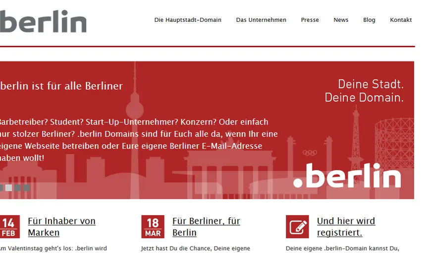 Berlinul devine primul oraş din Europa cu un domeniu propriu de internet – „.berlin”