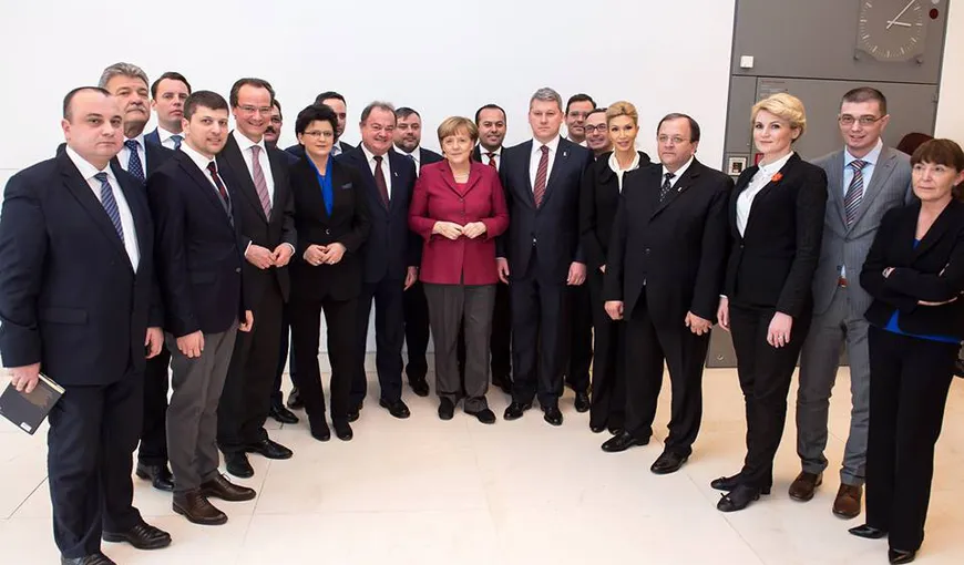 Blaga, Predoiu, Flutur, Macovei şi alţi lideri PDL s-au întâlnit cu Angela Merkel la Berlin