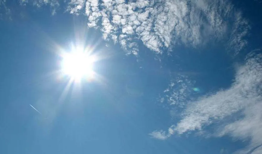 PROGNOZA METEO pe trei zile: Vremea rămâne caldă, iar soarele domină cerul