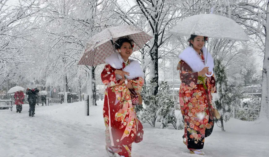 Căderi istorice de zăpadă în Japonia: 19 morţi în trei zile