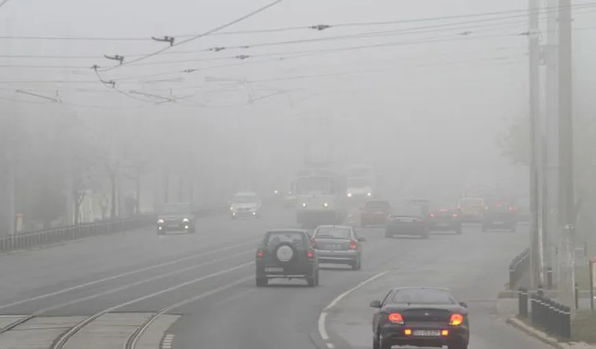 Avertisment pentru şoferi: Ceaţă densă pe A2