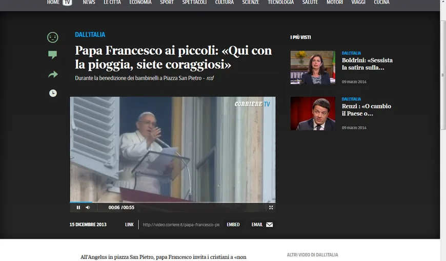 Păţaniile Suveranului Pontif: Microfonul Papei Francisc s-a oprit în timpul slujbei VIDEO