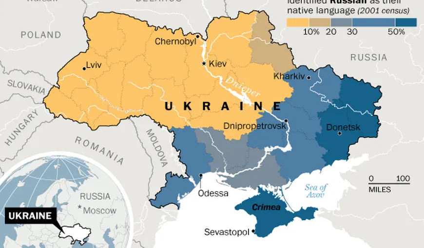 Documentul secret al Kremlinului: Rusia vrea să anexeze toate regiunile ruseşti din Ucraina, inclusiv Kievul