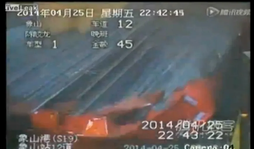 Accident spectaculos în China: Un camion a fost pur şi simplu „DECAPITAT” VIDEO