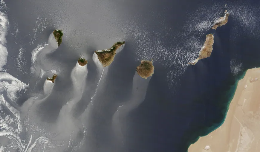 Imaginea anului la NASA: Insulele Canare văzute din spaţiu FOTO