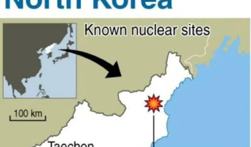 Coreea de Nord, pregătiri intense pentru un nou TEST NUCLEAR
