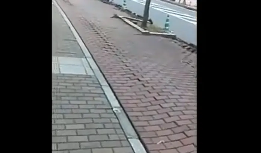Cum se comportă o stradă în timpul unui CUTREMUR: Pământul se rupe în două VIDEO