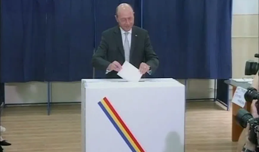 ALEGERILE EUROPARLAMENTARE 2014. Băsescu: Am votat pentru un partid nou care va continua reformele