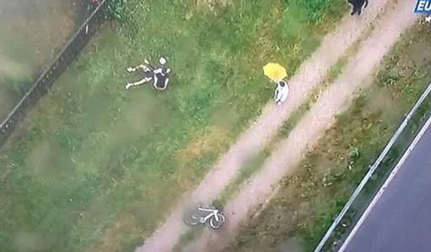 Accidentare GRAVĂ în Il Giro. Cadel Evans a pierdut tricoul roz VIDEO
