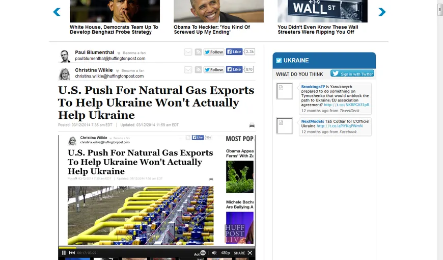 Rusia a FURAT 2 MILIARDE de metri cubi de GAZ din UCRAINA