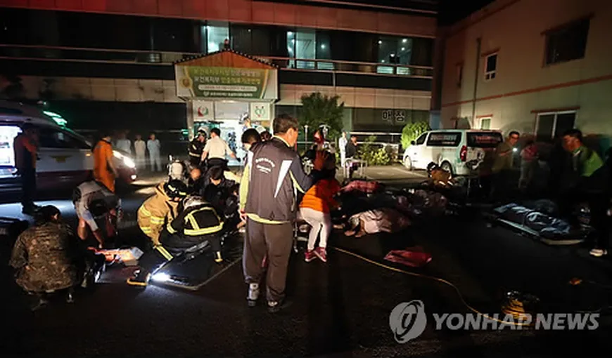 TRAGEDIE în Coreea de Sud: 21 de morţi în incendiul unui spital